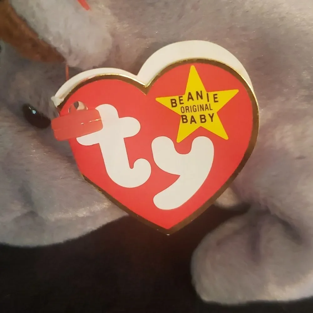 Vintage 1996 Ty Beanie Baby SPIKE the Rhinoceros
